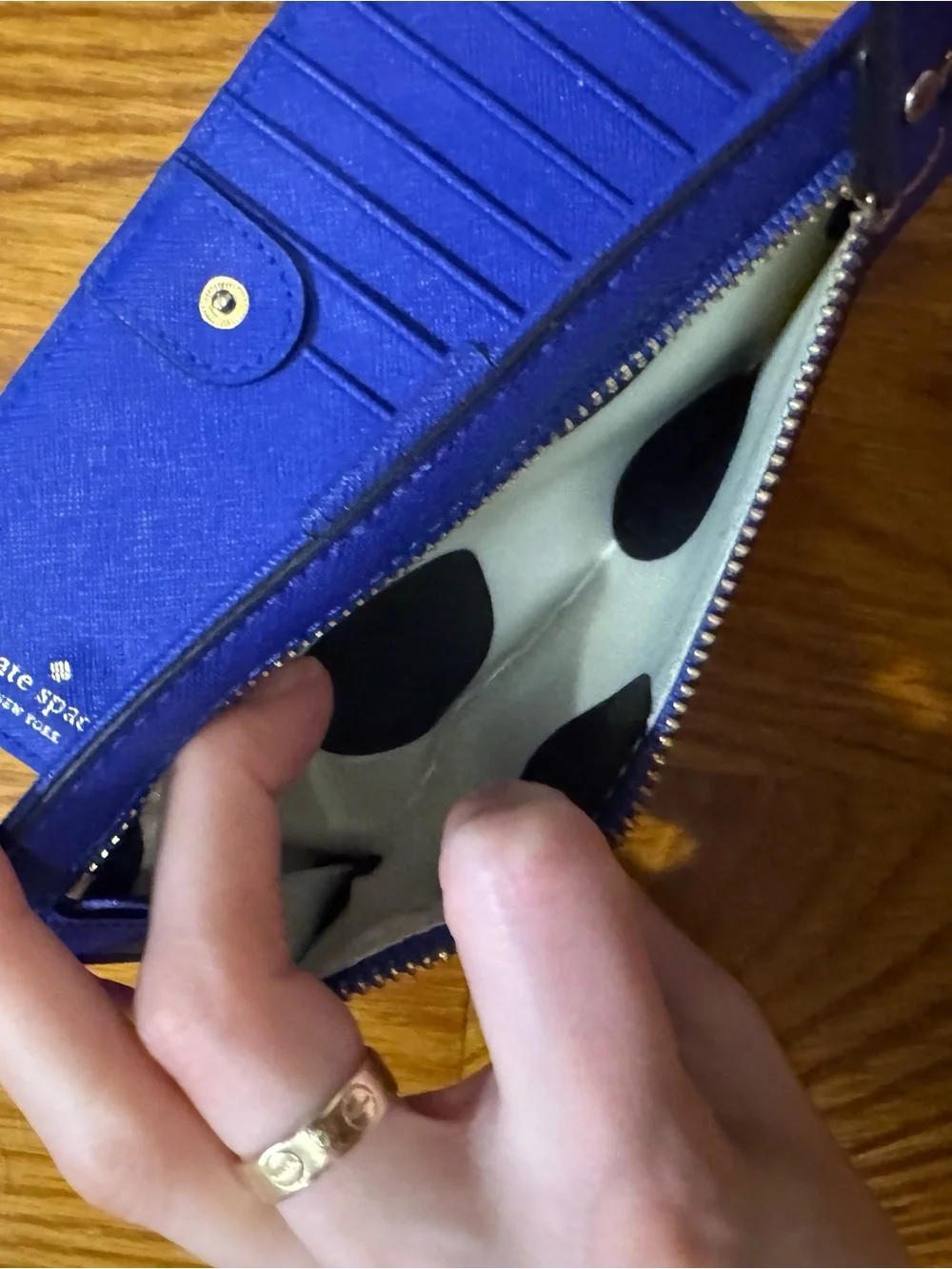 kate spade New York Cobalt Blue Wallet GREAT CONDITION Like New